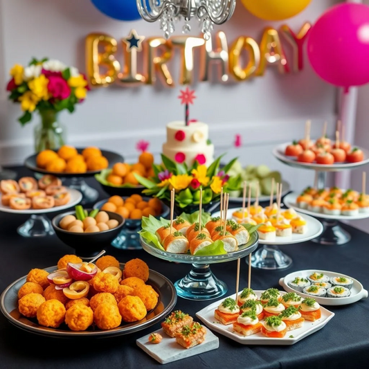 Menús Simples y Deliciosos para Fiestas de Cumpleaños