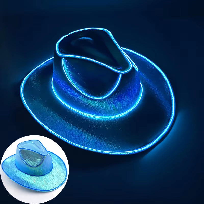 Sombrero Vaquero Luminoso Led