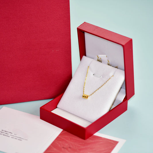 Pure Gold Necklace Women's Jewelry Small Waist