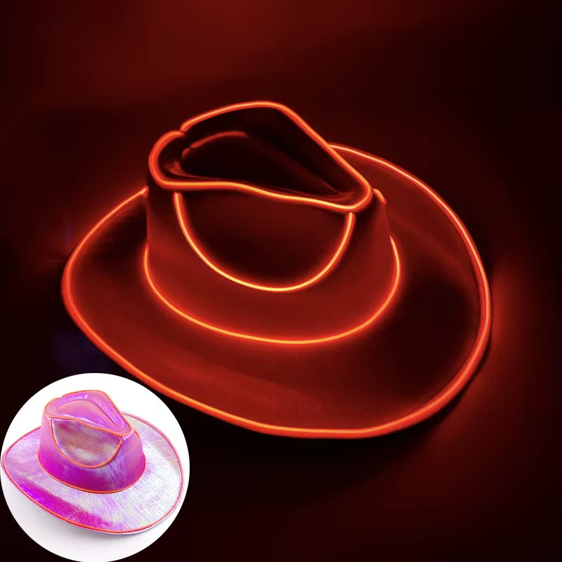 Sombrero Vaquero Luminoso Led