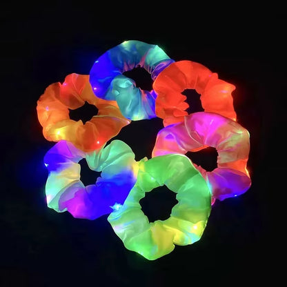 20Pcs Dona Lumínosa LED para el Cabello – Accesorio Brillante para Fiestas y Eventos