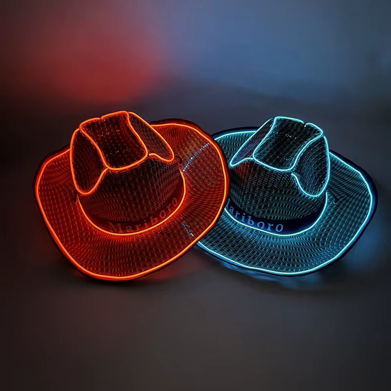 Sombrero Vaquero Luminoso Led