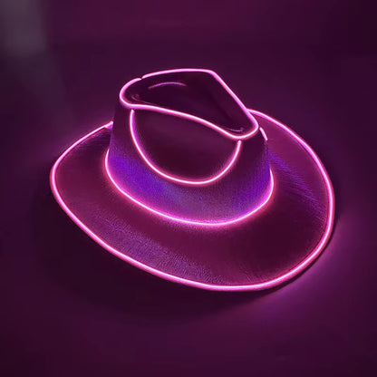 Sombrero Vaquero Luminoso Led