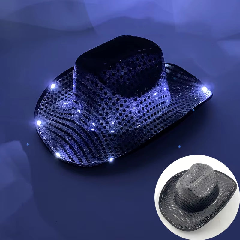 Sombrero Vaquero Luminoso Led