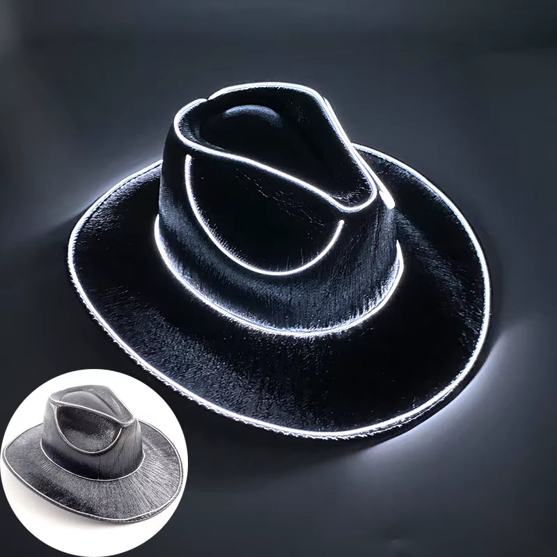 Sombrero Vaquero Luminoso Led