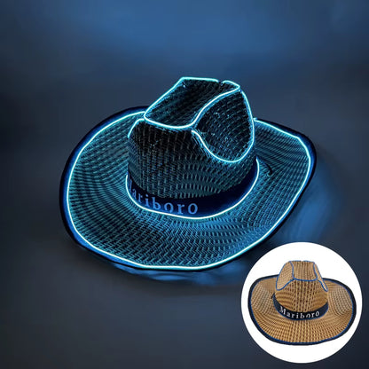 Sombrero Vaquero Luminoso Led