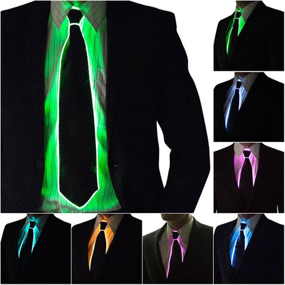 Corbata LED Luminoso: Destaca en Cualquier Fiesta o Evento!