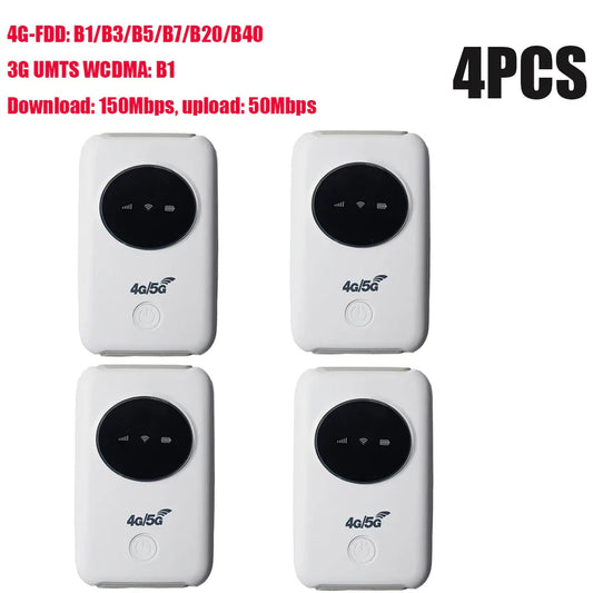 4G LTE Router Portable Wireless Wifi Router Modem 3200Mah Mobile Hotspot Broadband 150Mbps Wide Coverage with SIM Card Slot