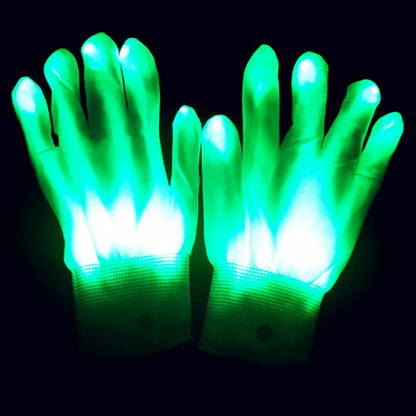 Máscara LED DJ Marshmallow y Guantes LED – Accesorio Iluminado para Fiestas y Eventos 🎧🍬✨