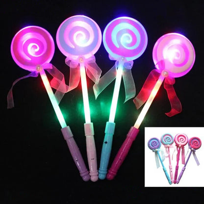 12Pcs Varita Mágica LED Luminoso con diseño de Corazones y Paletas - Accesorio para Cosplay, Conciertos y Fiestas