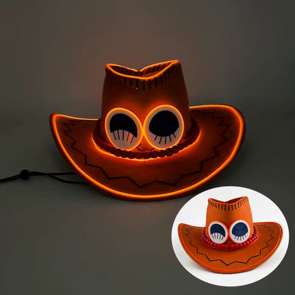 Sombrero Vaquero Luminoso Led