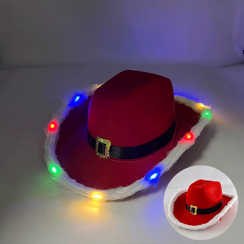 Sombrero Vaquero Luminoso Led