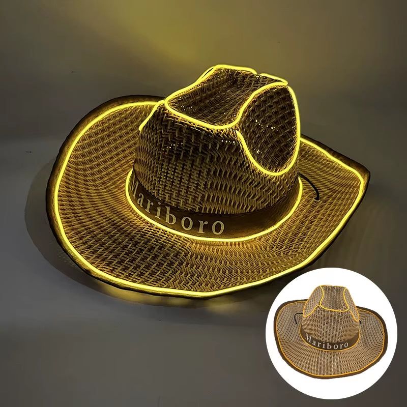 Sombrero Vaquero Luminoso Led