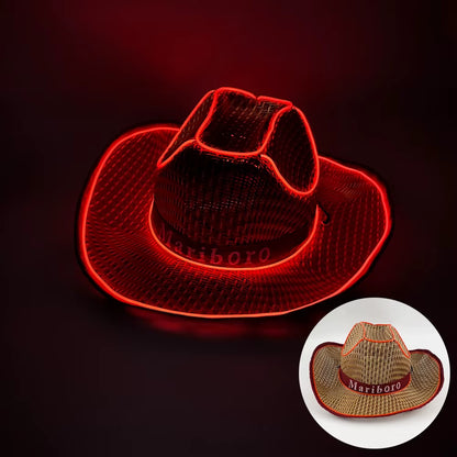 Sombrero Vaquero Luminoso Led