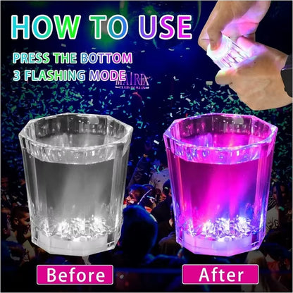 6/12/24Pcs Vasos Tequileros LED Iluminados para Shots – Vasos Flash para Fiestas y Eventos 🎉💡