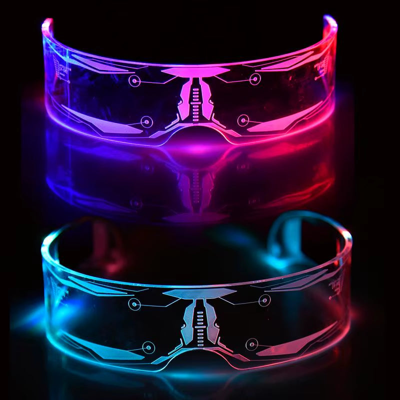 Gafas LED Luminosas de 7 Colores y 4 Modos