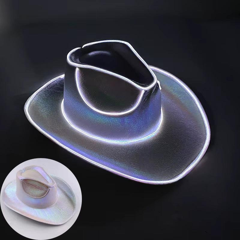 Sombrero Vaquero Luminoso Led